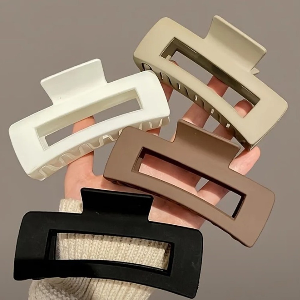 BOGO! (4) Set of Hair Clip Claws Neutral Colorway NEW